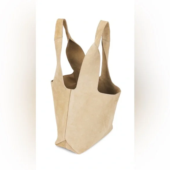 Veronica Beard suede sling bag in latte - Picture 3 of 9